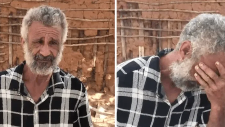 Seu Moacir, pescador e pai de 5 filhos de Mossoró (RN), que corre risco de perder a casa cedida onde a família vive